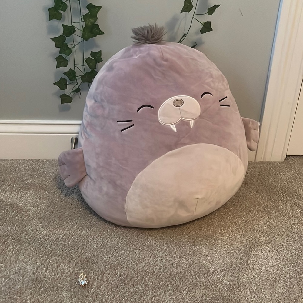 Purple walrus squishmallow